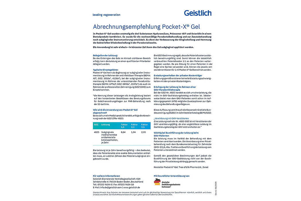 Abrechnungsempfehlung