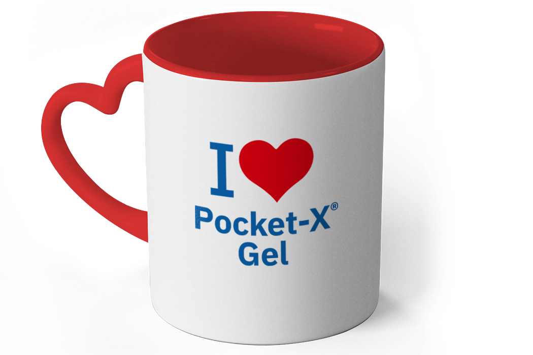 Herztasse I love Pocket-X Gel